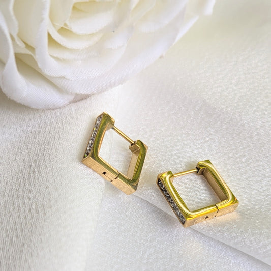 Elegant square earings